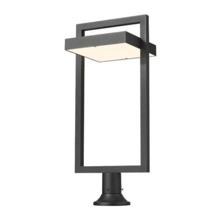 Z-Lite 566PHXLR-553PM-BK-LE Luttrel Outdoor Post